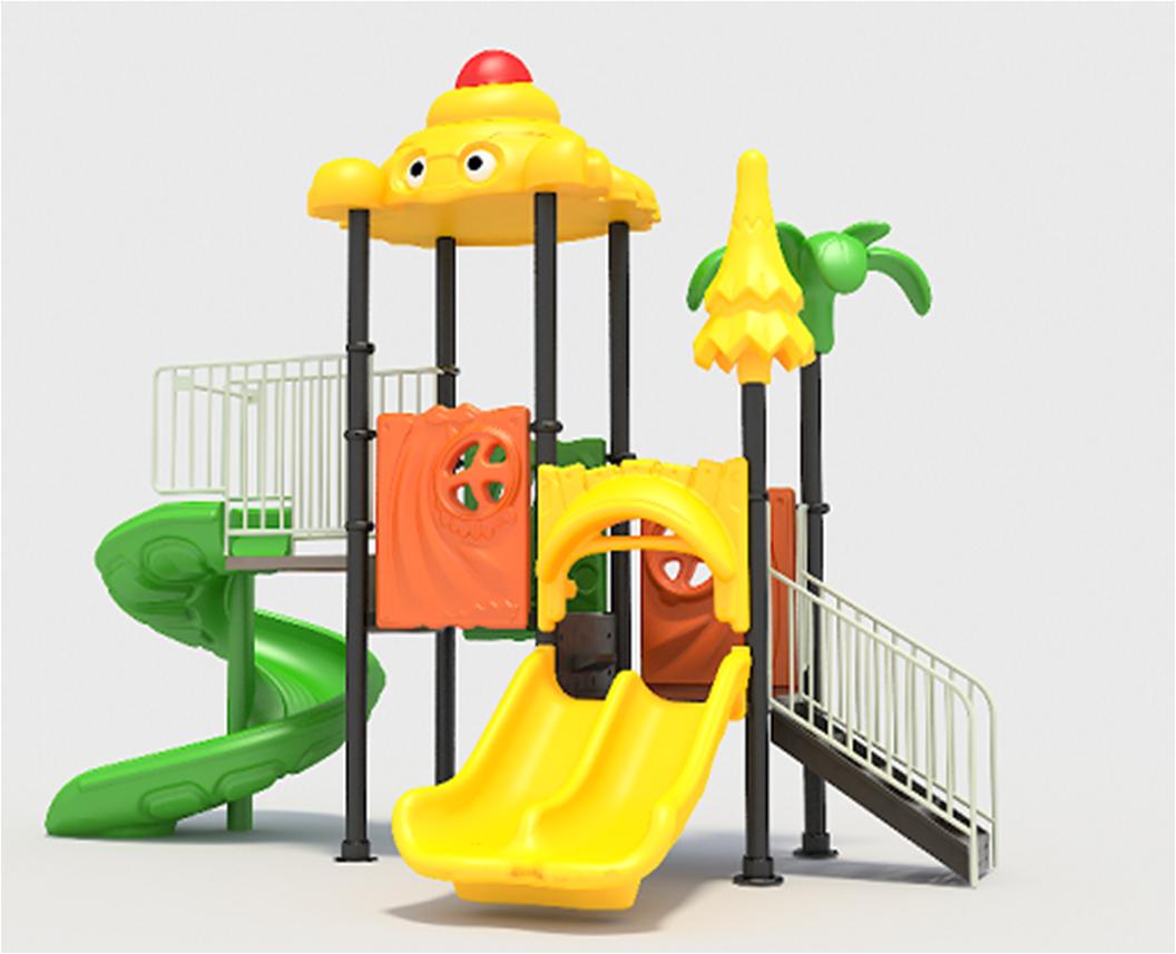 Safe and fun outdoor playground for kids with slides, swings, and climbing features. Durable, weather-resistant design ideal for backyards, schools, or parks