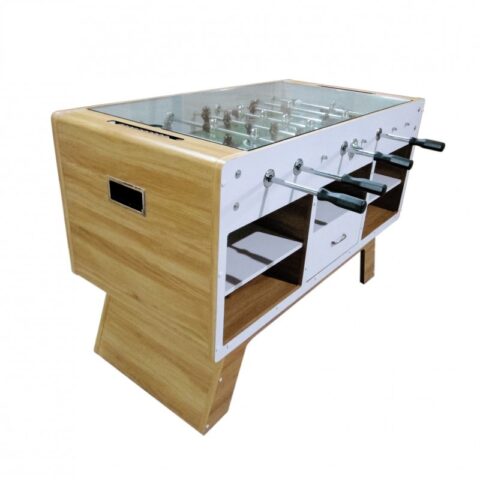 Enjoy fast-paced fun with a Soccer Table. Perfect for family game rooms or parties, featuring durable construction, smooth gameplay, and adjustable features for players of all levels