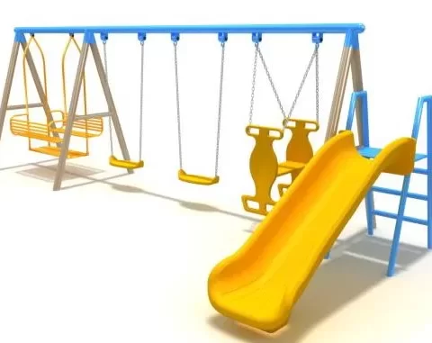 Fun and safe children's swing for backyard play. Made from durable, weather-resistant materials with secure straps and comfortable seating for hours of outdoor enjoyment