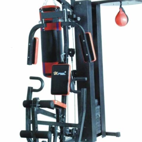 Get a full-body workout with the One Station Multi Gym featuring a built-in punching bag. Perfect for strength training, cardio, and boxing, this versatile gym equipment is ideal for home gyms and fitness centers