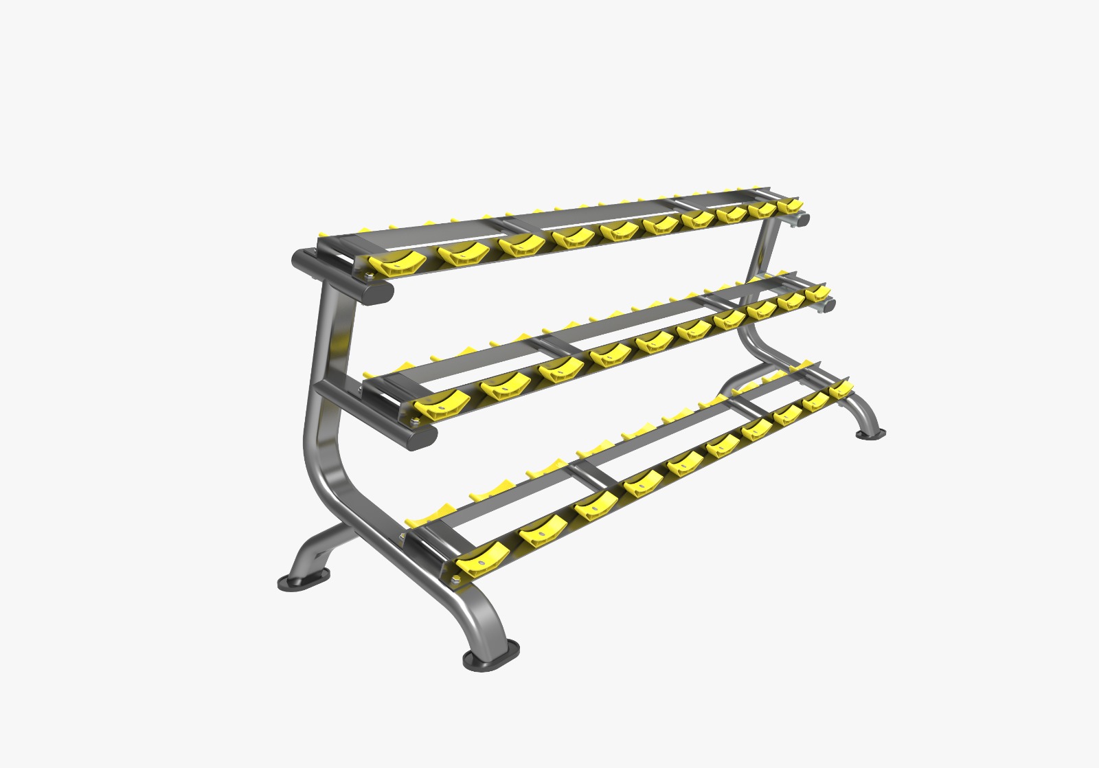 Keep your gym organized with a commercial dumbbell rack—designed for stability, space efficiency, and easy access to weights in any professional fitness setting