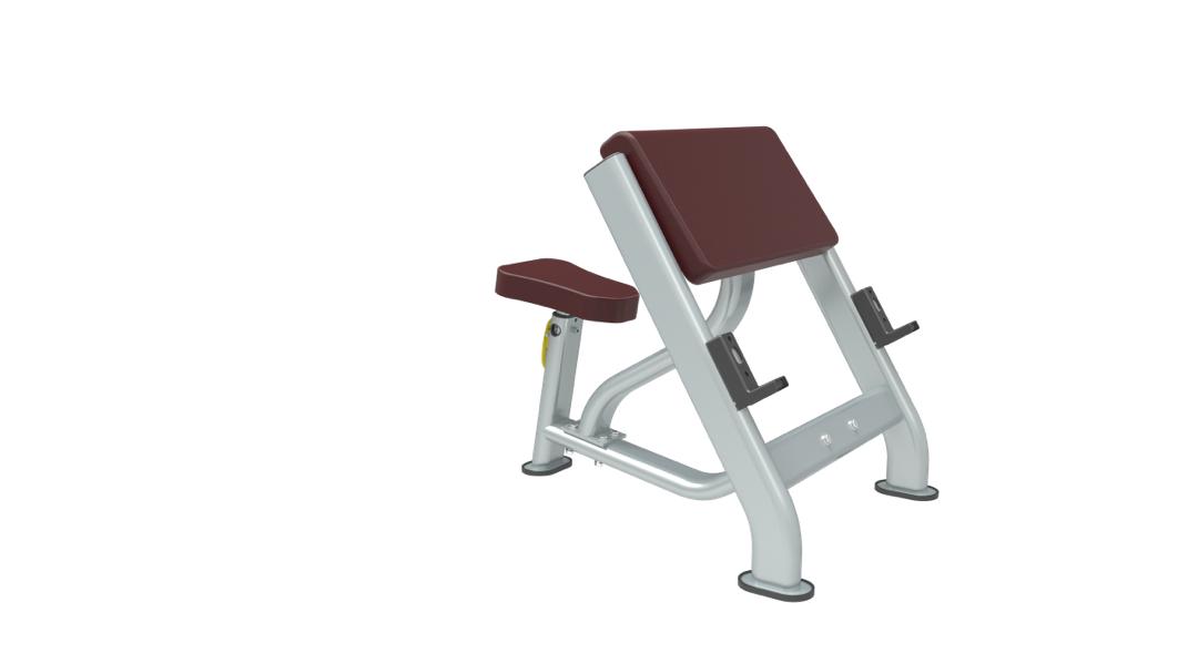 KJ1247 Commercial Seated Preacher Curl (TechnoFitness Brand) - Image 2