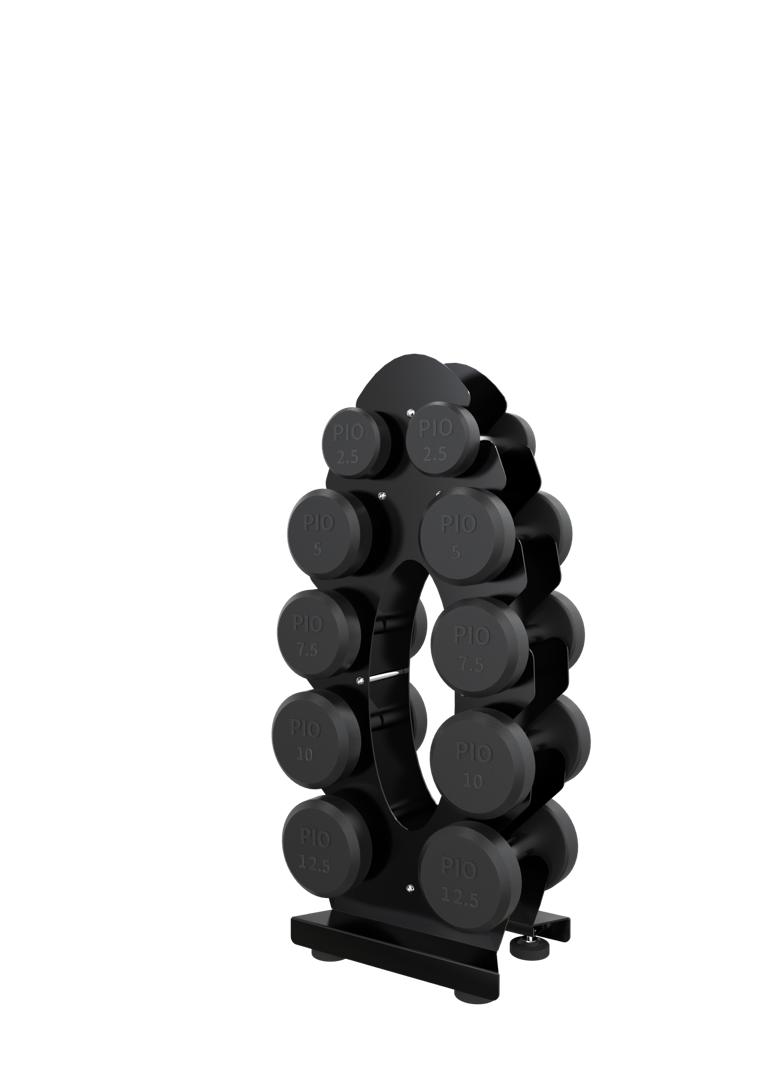 PL06 Oval Shaped Dumbbell Rack (MBH Fitness Brand) - Image 3