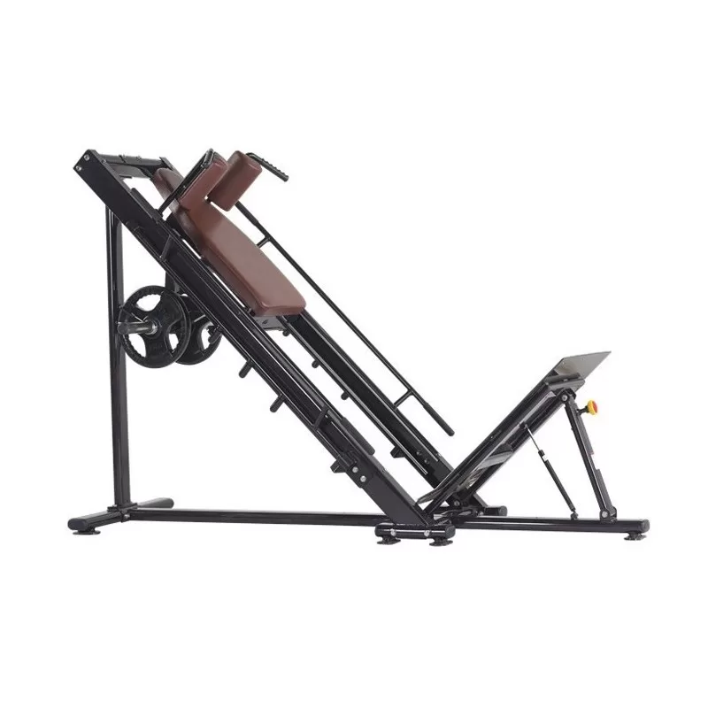 Shop the 45° Hack Squat Machine for efficient lower body strength training. Designed for deep squats with optimal support, perfect for home gyms or commercial fitness centers