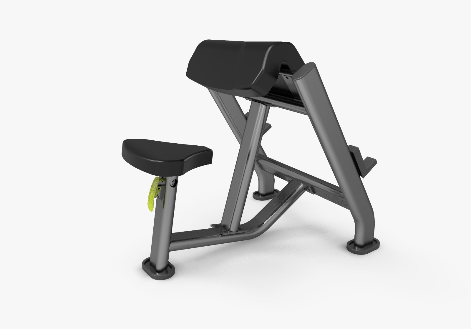 Isolate and strengthen your biceps with a commercial seated preacher curl—built for comfort, stability, and precision in professional gyms and training facilities