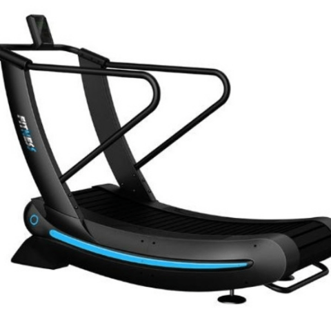 Achieve a challenging workout with a curved manual commercial treadmill. Self-powered, durable, and designed for high-performance training, perfect for gyms or fitness centers