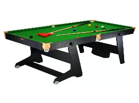 Enjoy the game anytime with a Folding Pool (Snooker) Table – space-saving design, easy setup, and smooth playability. Perfect for home game rooms and casual players.