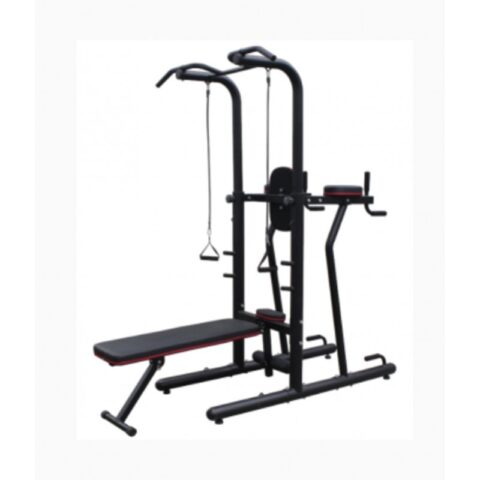 Build upper body strength with our Dip Chin station. Perfect for targeting your triceps, chest, and back, it offers a sturdy design for dips and chin-ups, providing a versatile and effective addition to any home or commercial gym